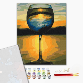 Картина по номерам Преміум картини - Небесний напій