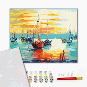 Картина по номерам Преміум картини - Сонячний причал
