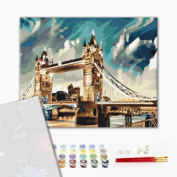 Картина по номерам Преміум картини - Лондон в хмарах