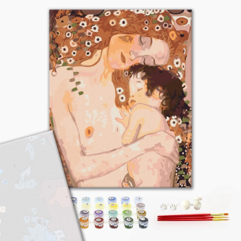 Картина по номерам Преміум картини - Мама та дитя. Густав Клімт