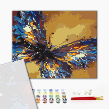 Картина по номерам Преміум картини - Метелик в деталях