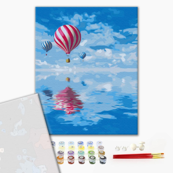 Картина по номерам Преміум картини - Віддзеркалення куль