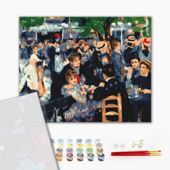 Картина по номерам Преміум картини - Танці у Мулен де ла Галетт. П'єр-Огюст Ренуар