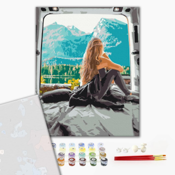 Картина по номерам Преміум картини - Гірський ранок