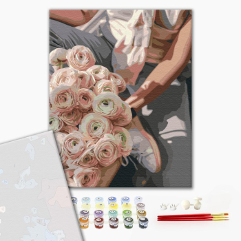 Картина по номерам Преміум картини - Стильний букет