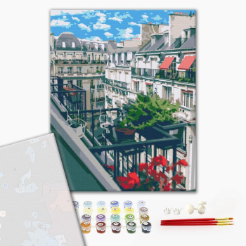 Картина по номерам Преміум картини - Французький балкон
