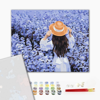 Картина по номерам Преміум картини - Подорож в квітах