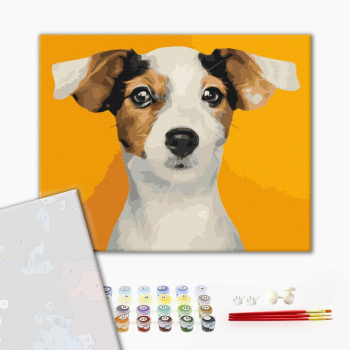 Картина по номерам Преміум картини - Портрет улюбленого песика