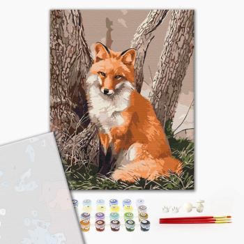 Картина по номерам Преміум картини - Лісова лисичка