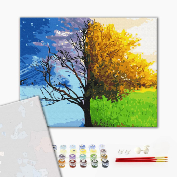 Картина по номерам Преміум картини - Зміна сезонів