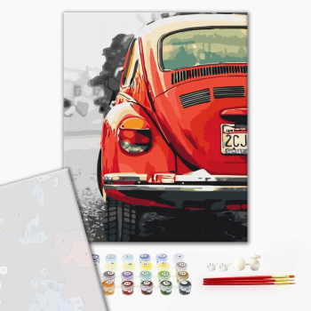 Картина по номерам Преміум картини - Червоне ретро