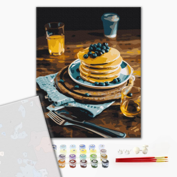 Картина по номерам Преміум картини - Медові оладки