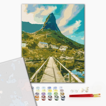 Картина по номерам Преміум картини - Мальовнича Норвегія
