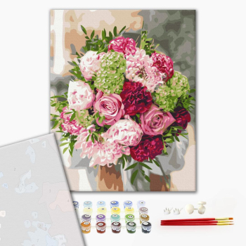 Картина по номерам Преміум картини - Улюблений букет