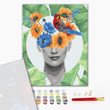 Картина по номерам Преміум картини - Квітучі думки