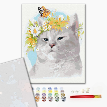 Картина по номерам Преміум картини - Котячий настрій