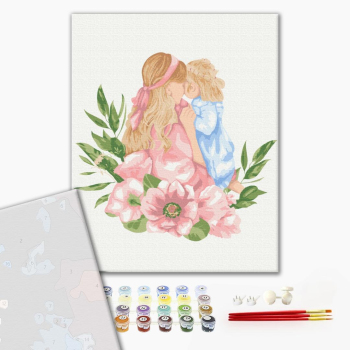 Картина по номерам Преміум картини - Матусина любов