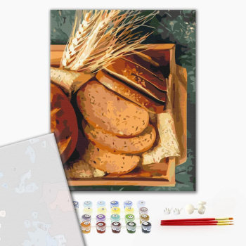 Картина по номерам Преміум картини - Запашний хліб