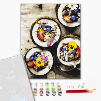 Картина по номерам Преміум картини - Кокосовий сніданок