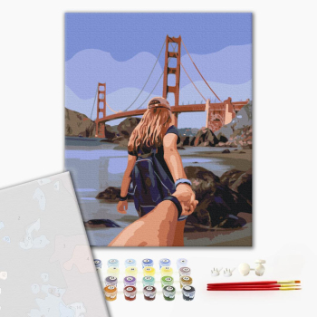 Картина по номерам Преміум картини - Слідуй за мною: Сан-Франциско