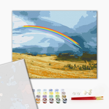 Картина по номерам Преміум картини - Веселкове поле