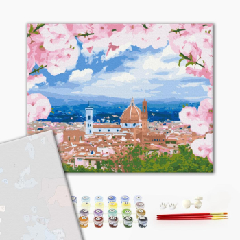 Картина по номерам Преміум картини - Флоренція в цвіту