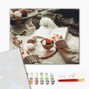 Картина по номерам Преміум картини - Затишне чаювання
