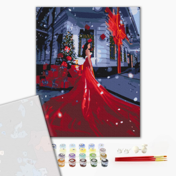 Картина по номерам Преміум картини - За мить до свята