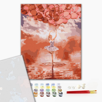 Картина по номерам Преміум картини - Балерина на заході