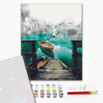 Картина по номерам Преміум картини - Пейзаж в тумані