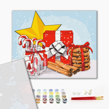 Картина по номерам Преміум картини - Святковий набір