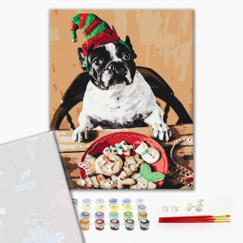 Мопс помощник Санты