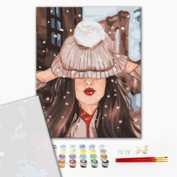 Картина по номерам Преміум картини - Перший сніг