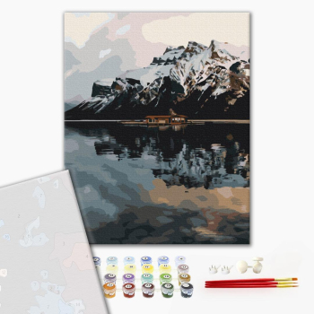 Картина по номерам Преміум картини - Будиночок в горах