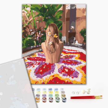 Картина по номерам Преміум картини - Квітка Балі