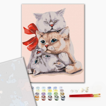 Картина по номерам Преміум картини - Пухнасті подарунки @Ольга Ведутова