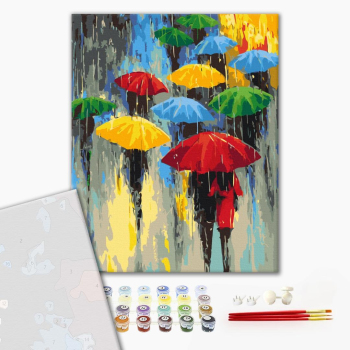 Картина по номерам Преміум картини - Палітра дощу