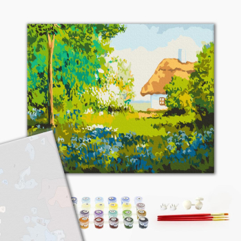 Картина по номерам Преміум картини - Літо у селі