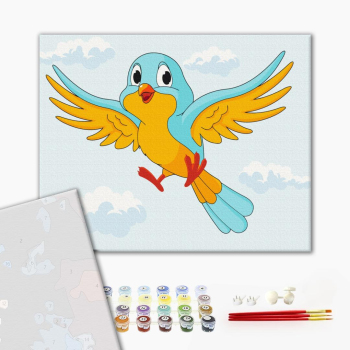 Картина по номерам Преміум картини - Пташка українка