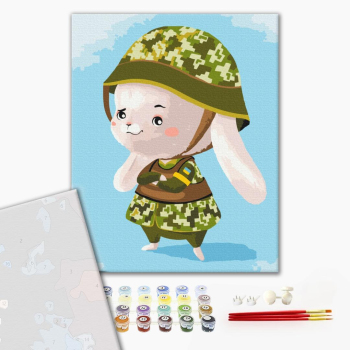 Зайчик з ЗСУ ©Катерина Валерьїва