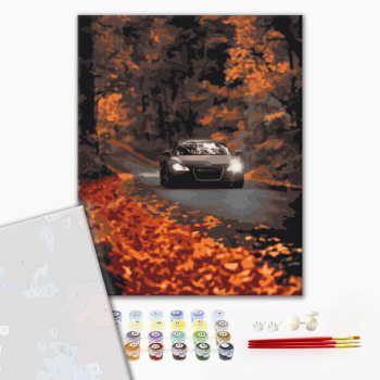 Картина по номерам Преміум картини - Осіння дорога