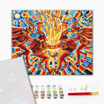 Картина по номерам Преміум картини - Танок «Аркан» © Oleg Loburak