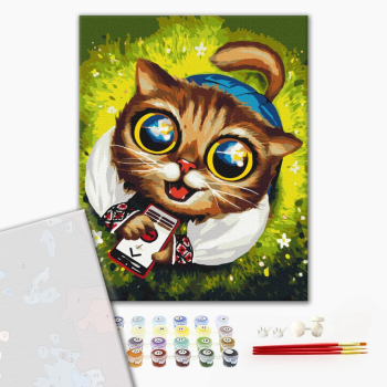 Картина по номерам Преміум картини - Котик з ППО © Маріанна Пащук