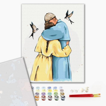 Картина по номерам Преміум картини - Міцні обійми ©Alla Berezovska