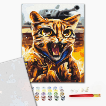 Картина по номерам Преміум картини - Котик Леопард ©Маріанна Пащук