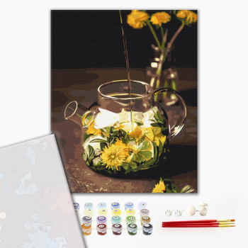 Картина по номерам Преміум картини - Для чашки спокою ©Halyna Vitiuk
