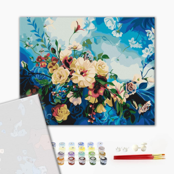 Картина по номерам Преміум картини - Квіти блакиті © Anna Steshenko