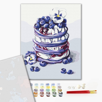 Картина по номерам Преміум картини - Панкейки з лохиною © Anna Kulyk