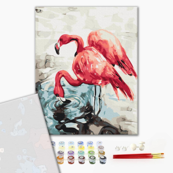 Акварельні фламінго © Karolina Bundash