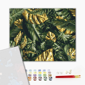 Картина по номерам Преміум картини - Пальмове листя